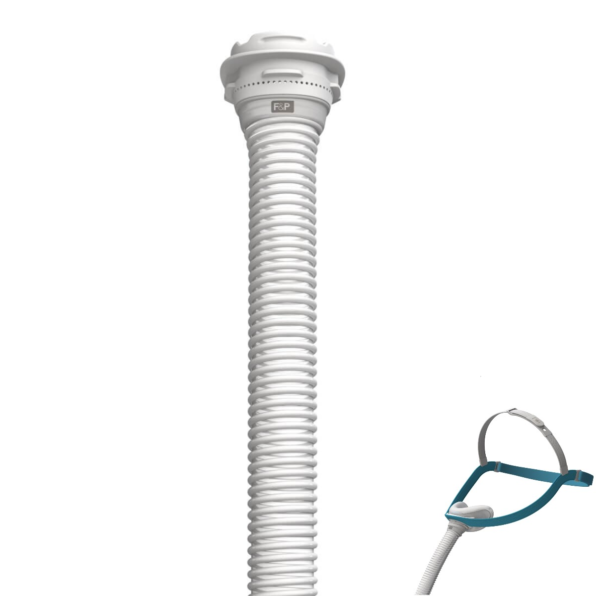 Evora Nasal CPAP Mask Tube and Frame Front View