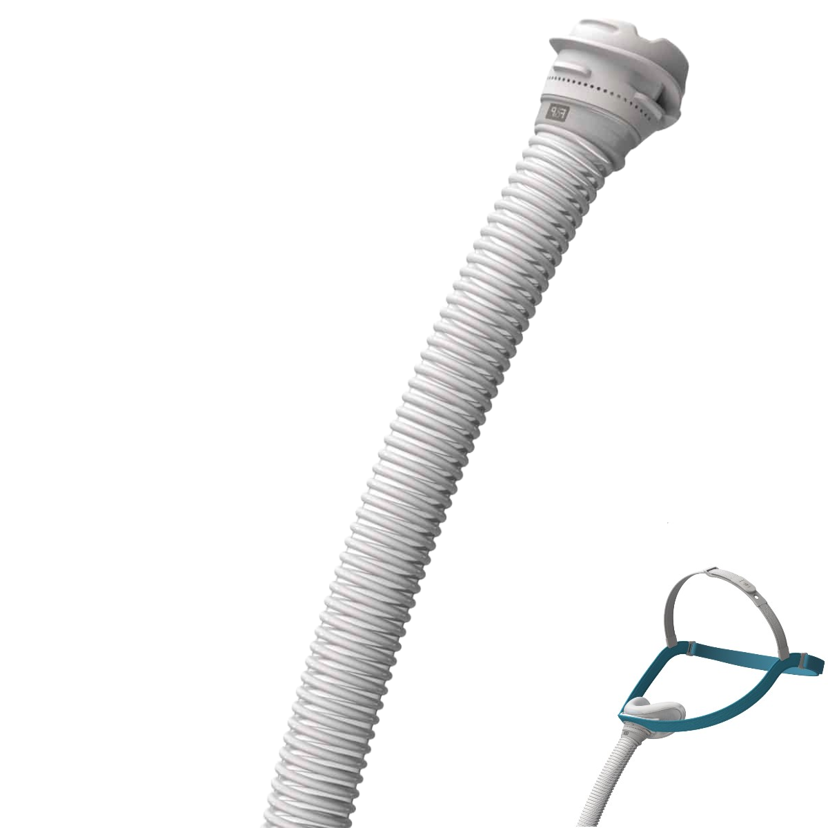 Evora Nasal CPAP Mask Tube and Frame Side View