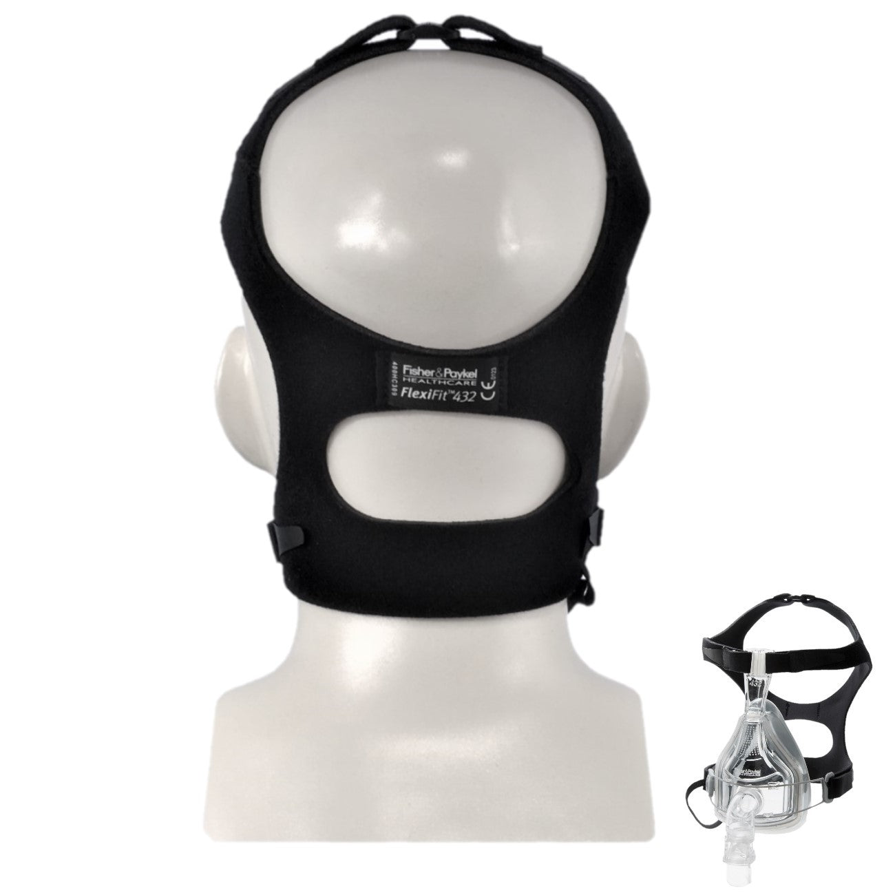 Stock photo of Fisher & Paykel HC432 full face CPAP mask headgear