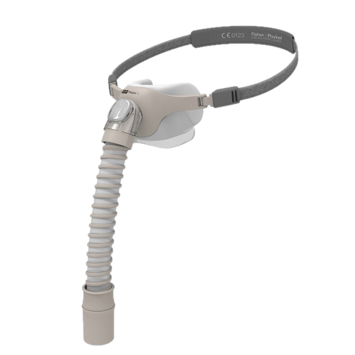 Stock photo of Fisher & Paykel Pilairo Q nasal pillow CPAP mask with headgear