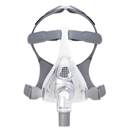 Front View of Fisher & Paykel Simplus Full Face CPAP Mask W/ Headgear 