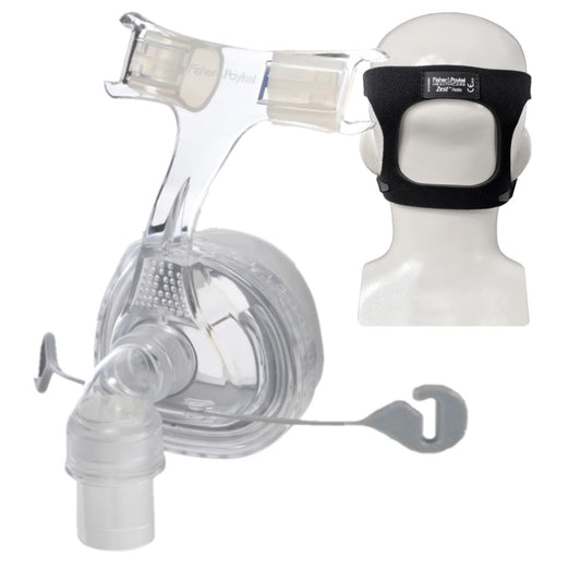 Angled Stock Image of Fisher & Paykel Zest CPAP Nasal Mask W/ Optional Headgear 