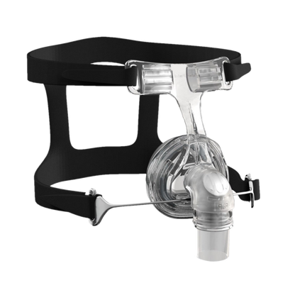 Front View of Fisher & Paykel Zest Q Nasal CPAP Mask W/ Headgear 