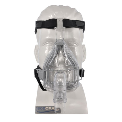 Stock photo of Fisher & Paykel FlexiFit 432 full face CPAP mask with headgear