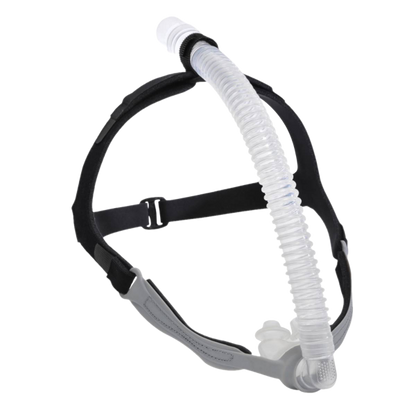 Side View of Fisher & Paykel Opus 360 Nasal Pillow CPAP Mask W/ Headgear 