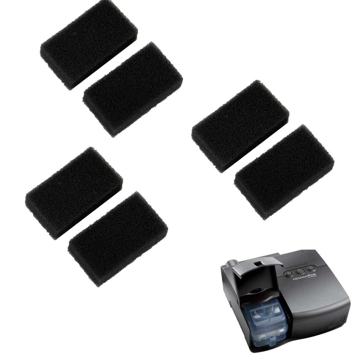 Stock Image of Foam Pollen CPAP Filters for M-Series - 6 Pack