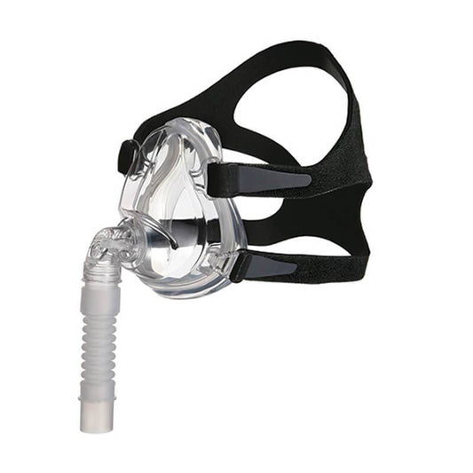 Angled Stock Image of Sunset Healthcare Full Face CPAP Mask W/ Headgear 