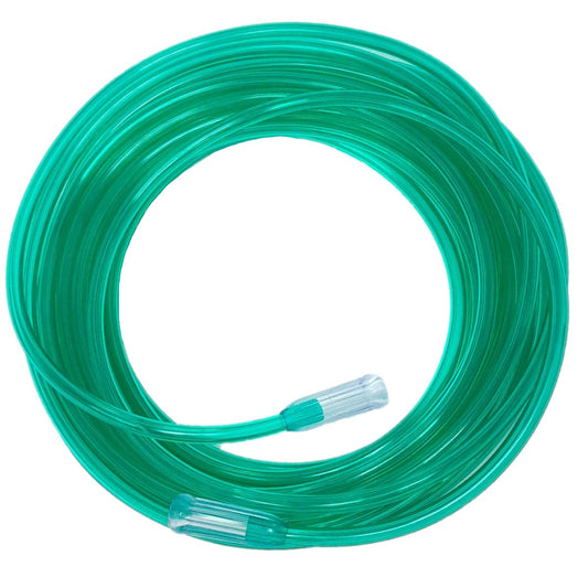 Stock photo of Sunset Healthcare Solutions Disposable Oxygen Tubing 25 Foot Length - Green