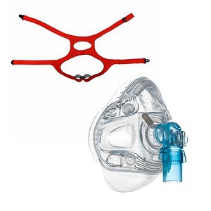 Angled View of Hans Rudolph V2 Full Face CPAP Mask W/ Optional Headgear