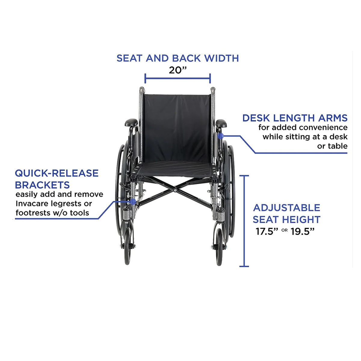 Stock photo diagram of Invacare Tracer SX5 Wheelchair