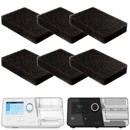 Stock Image of Luna Style G3 CPAP/BiPAP Foam Filers - 6 Pack