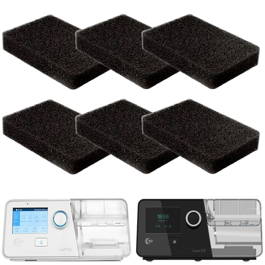 Stock Image of Luna Style G3 CPAP/BiPAP Foam Filers - 6 Pack