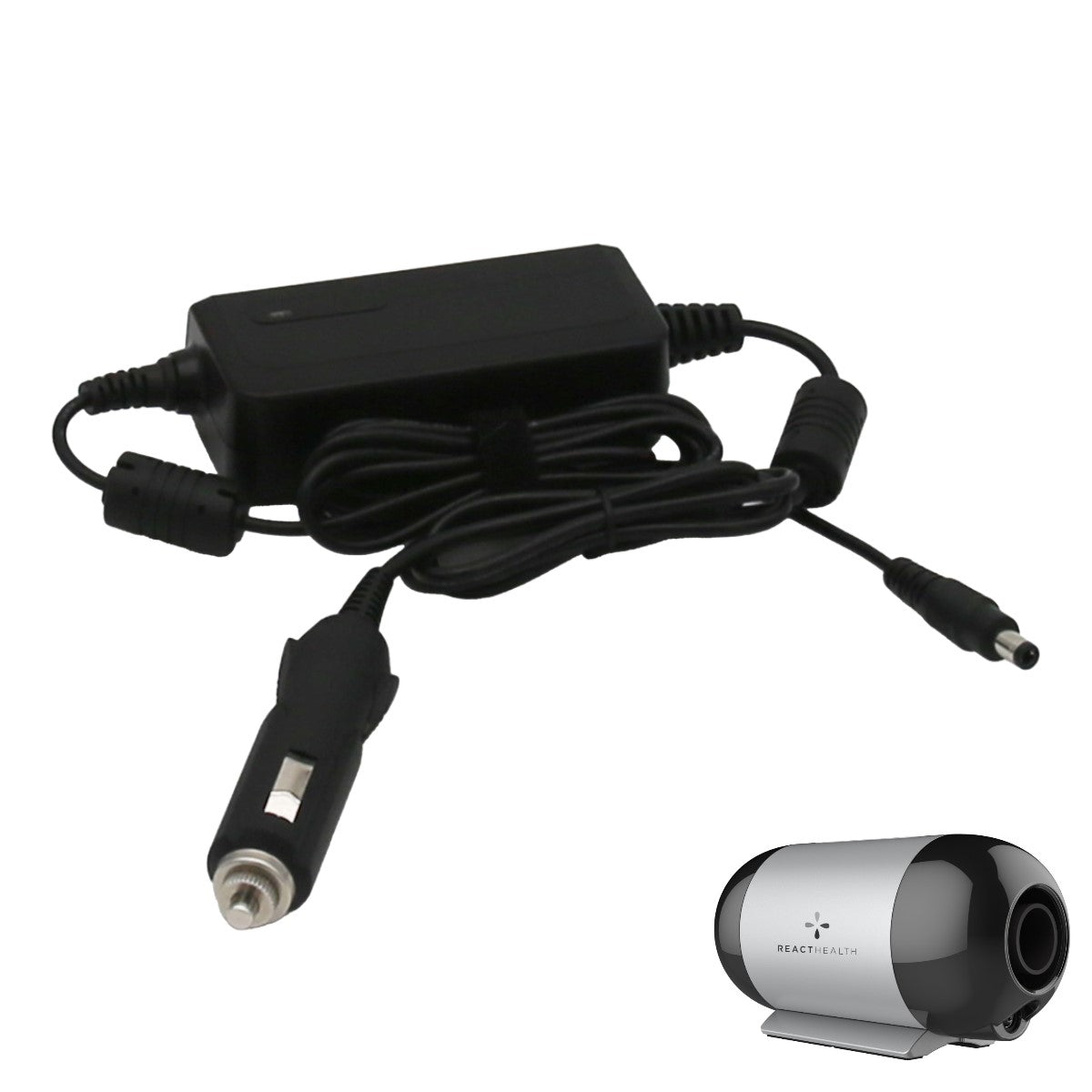Stock photo of React Health Luna TravelPAP CPAP machine DC adapter