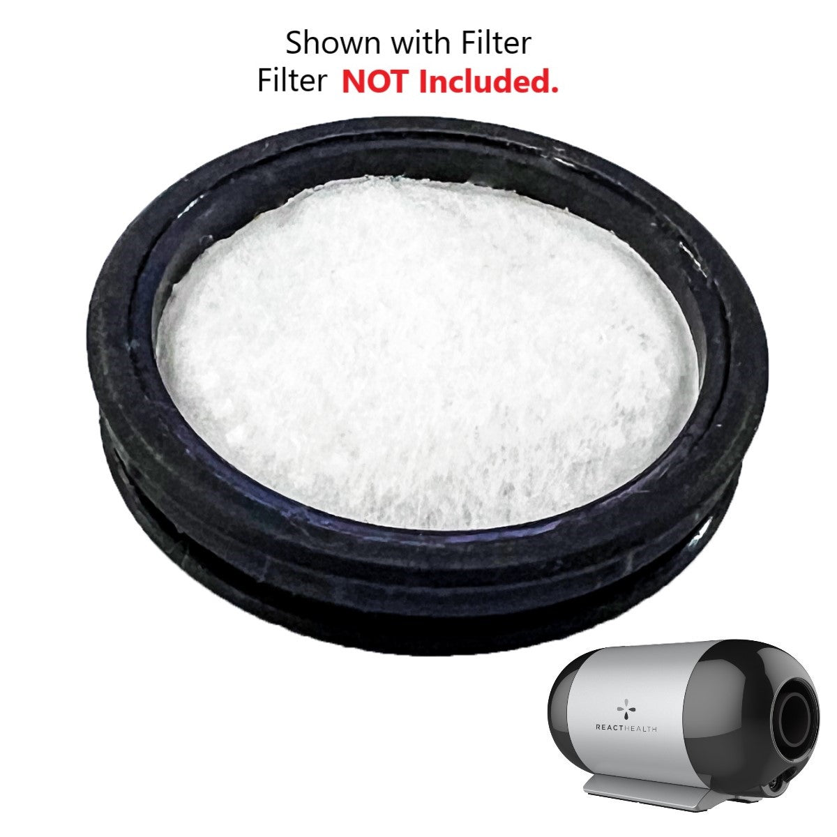 Stok photo of React Health Luna TravelPAP machine filter cover