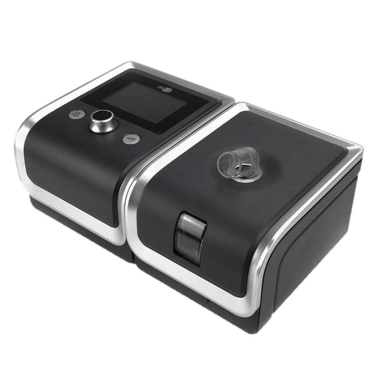 Stock photo of React Health Luna CPAP machine water chamber with integrated h60 heated humidifier