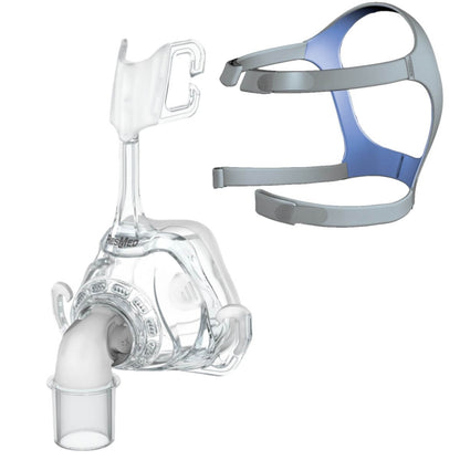 Angled Stock Image of ResMed Mirage FX Nasal CPAP Mask Frame W/ Optional  Headgear 