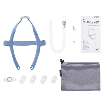 Stock Image of Apex Medical Mr. Wizard 230 Nasal Pillow CPAP Mask W/ Optional Headgear 