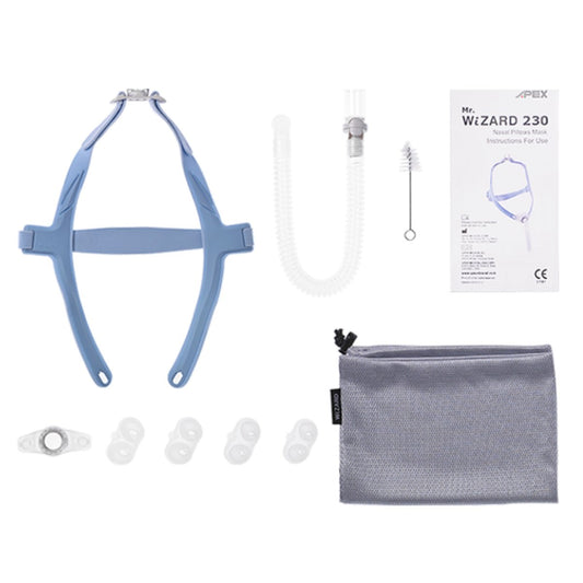 Stock Image of Apex Medical Mr. Wizard 230 Nasal Pillow CPAP Mask W/ Optional Headgear 