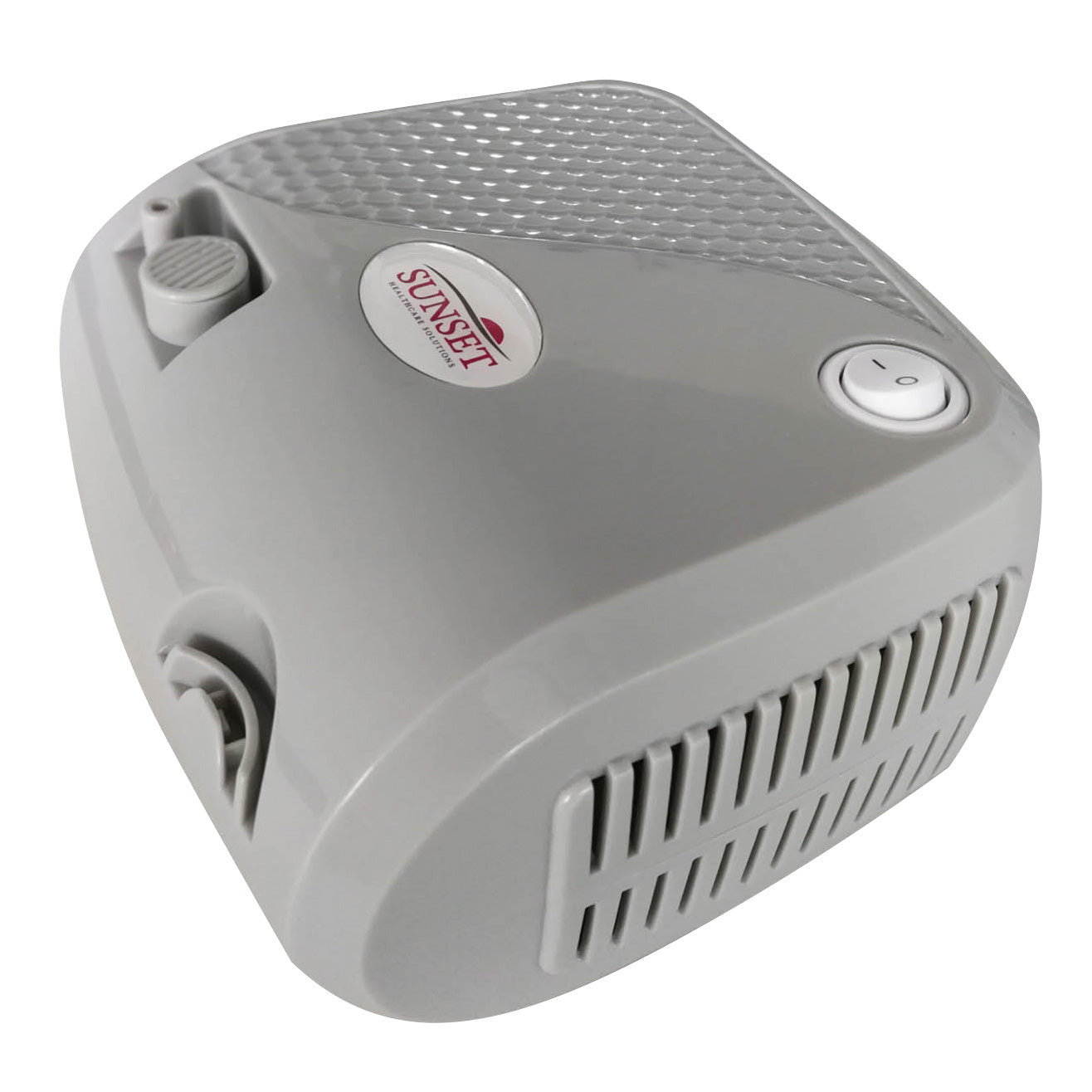 Angled Stock Image of Sunset Nebulizer W/ Disposable Kit