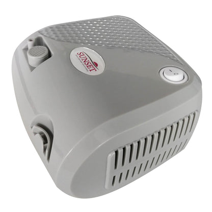 Angled Stock Image of Sunset Nebulizer W/ Disposable Kit