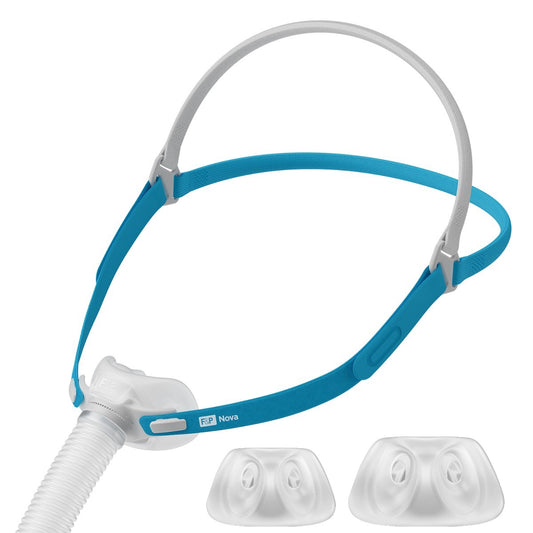 Stock Angled View of Fisher & Paykel Nova Micro Nasal Pillow CPAP Mask FitPack
