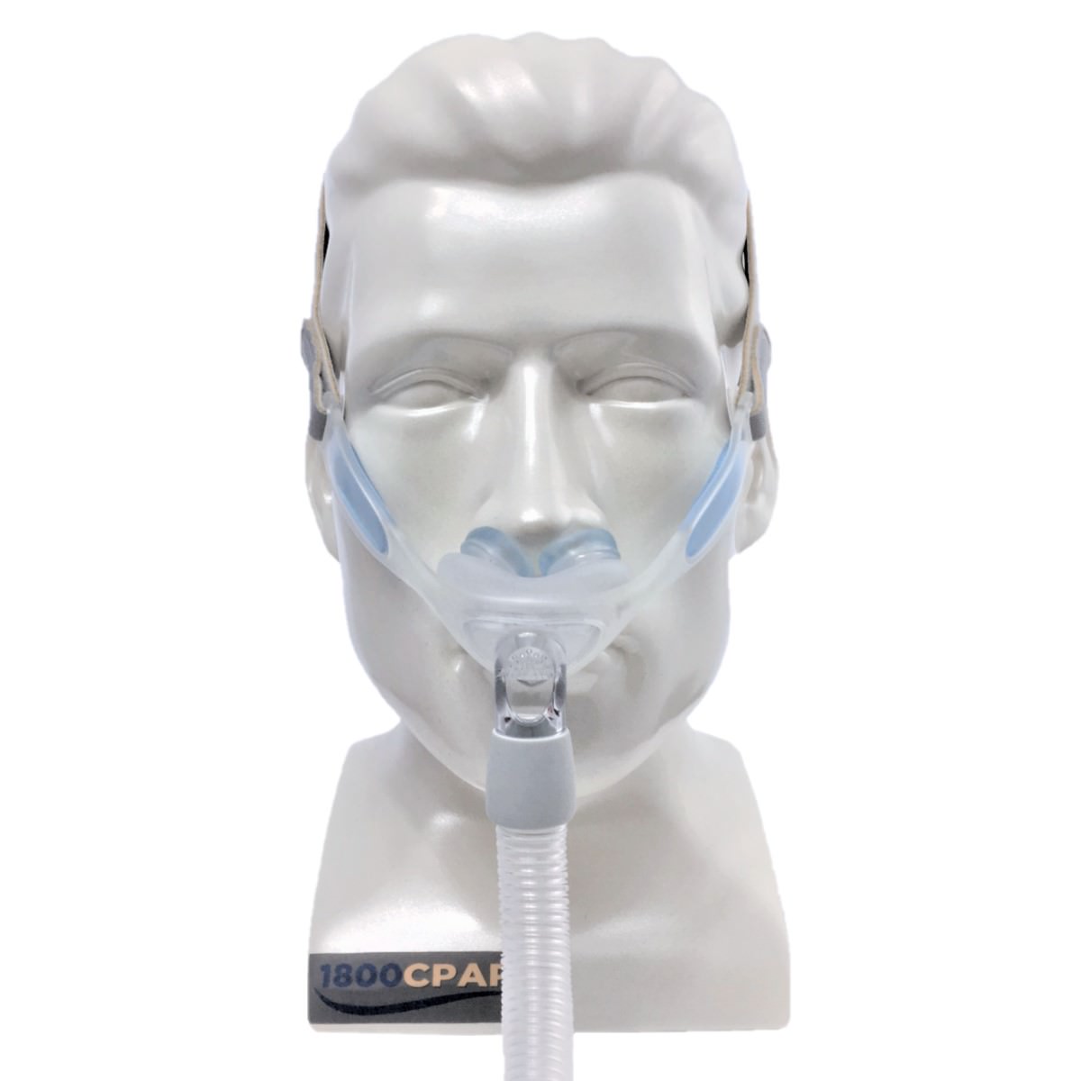 Stock Image of Philips Respironics Nuance Gel Nasal Pillow CPAP Mask W/ Headgear 