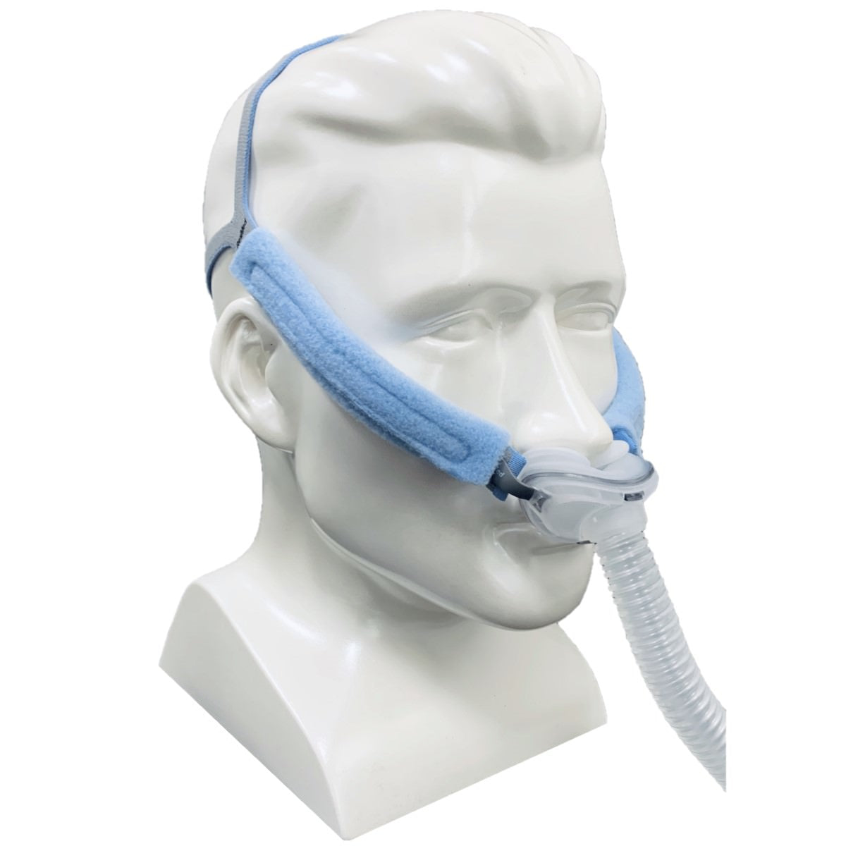 Stock photo of Pad A Cheek nasal pillow CPAP mask side strap covers for AirFit P10