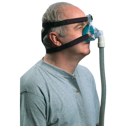 Stock Image of Man Wearing Philips Respironics ProFile Lite CPAP Mask - Medium