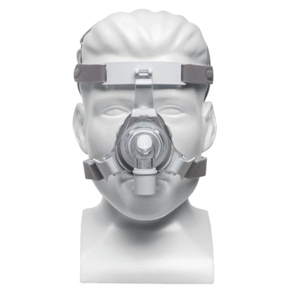 Stock photo of Philips Respironics TrueBlue nasal CPAP mask with headgear