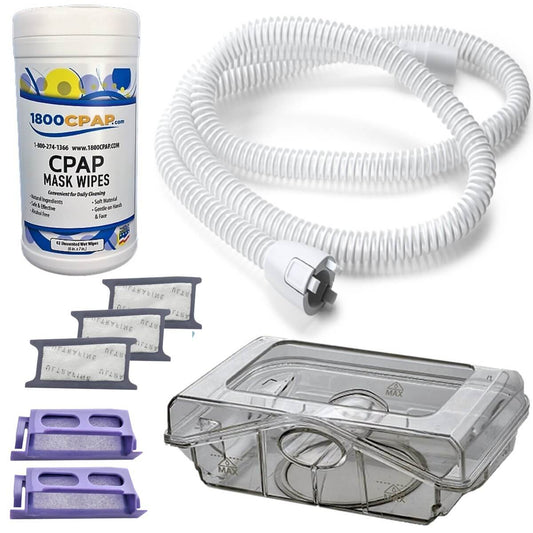 Stock photo of Philips Respironics DreamStation replacement CPAP supply bundle kit