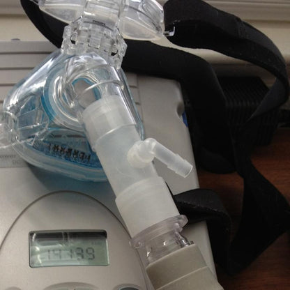 Photo of Pressure Line Oxygen to CPAP or BiPAP machine adapter