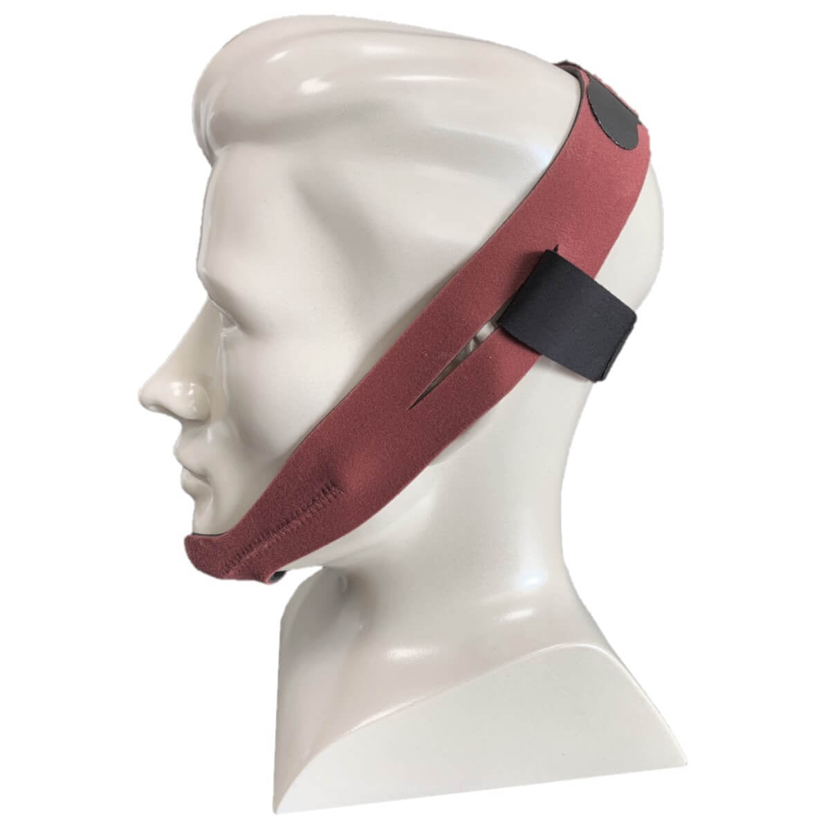 Stock photo of CareFusion PureSom Premier chin strap on mannequin head