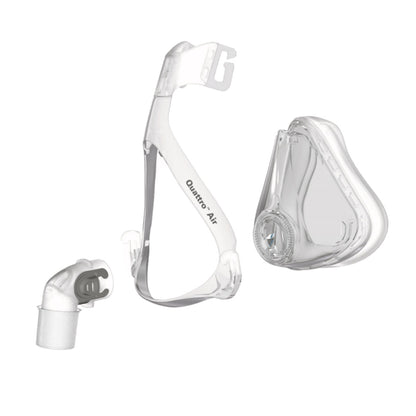Stock photo of ResMed Quattro Air and Quattro Air for her full face CPAP mask without headgear