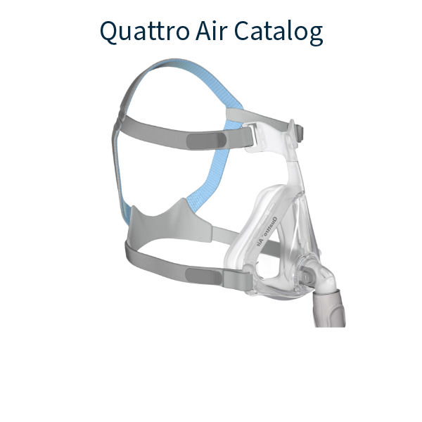 Stock Image of ResMed Quattro Air Full Face CPAP Mask Product Catalog Hero