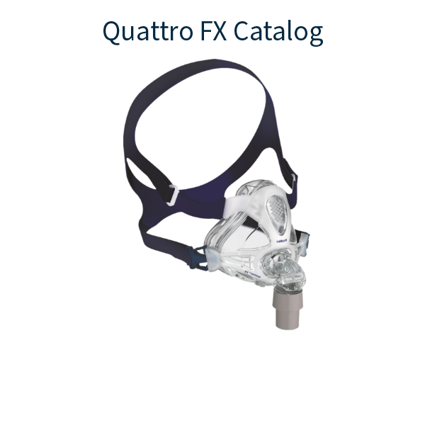 Stock Image of ResMed Quattro FX Full Face CPAP Mask Product Catalog Hero