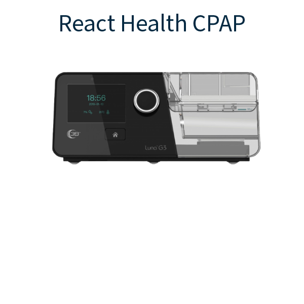 Stock Image of React Health Luna G3 CPAP Machine Hero
