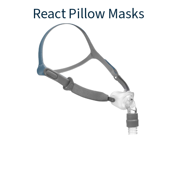 Stock Image of React Health Nasal Pillow Mask Hero