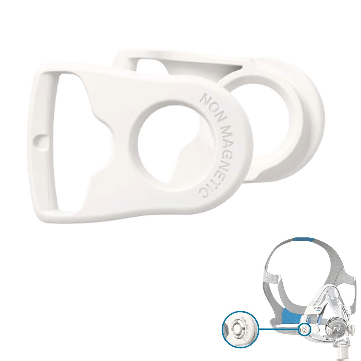 2 Pack of AirFit F20 Non-Magnetic CPAP Mask Clips