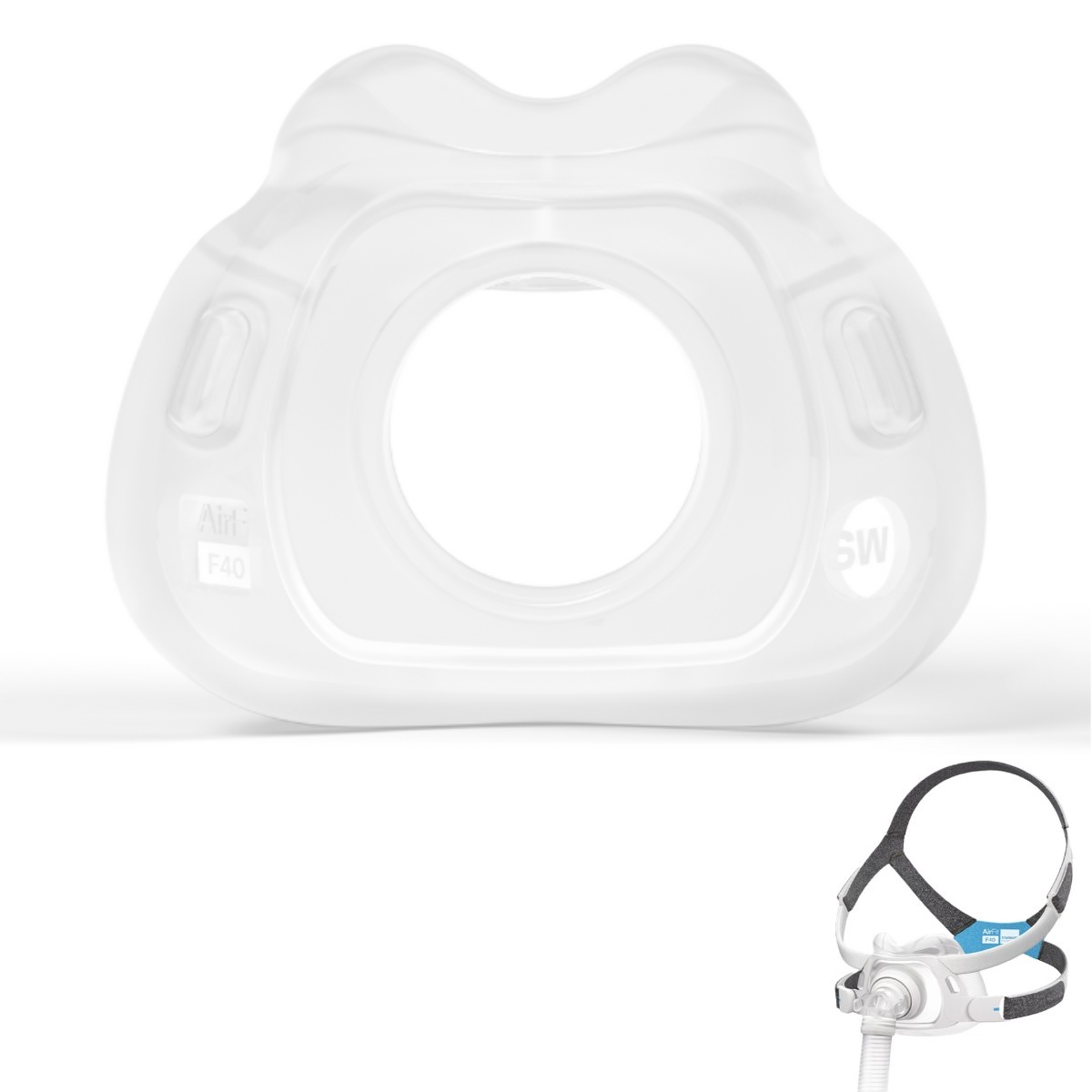 Stock Image of ResMed AirFit F40 Cushion Seal - Size Small Wide 