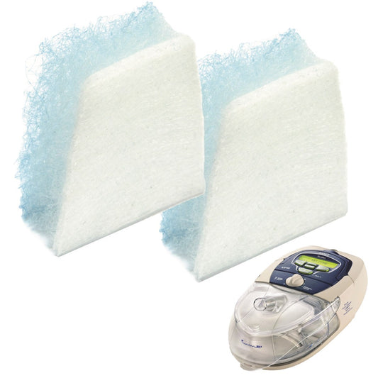 Stock photo of ResMed Disposable S8 Series Hypo-Allergenic CPAP machine filters 2 pack