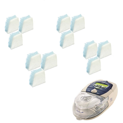 Stock photo of ResMed S8 Series CPAP machine filters 12 pack