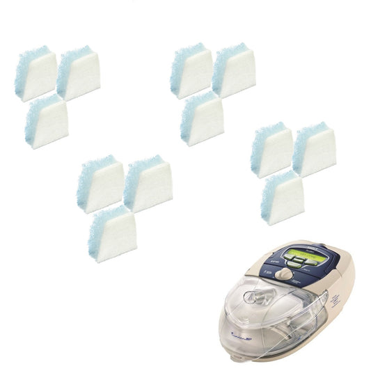 Stock photo of ResMed S8 Series CPAP machine filters 12 pack