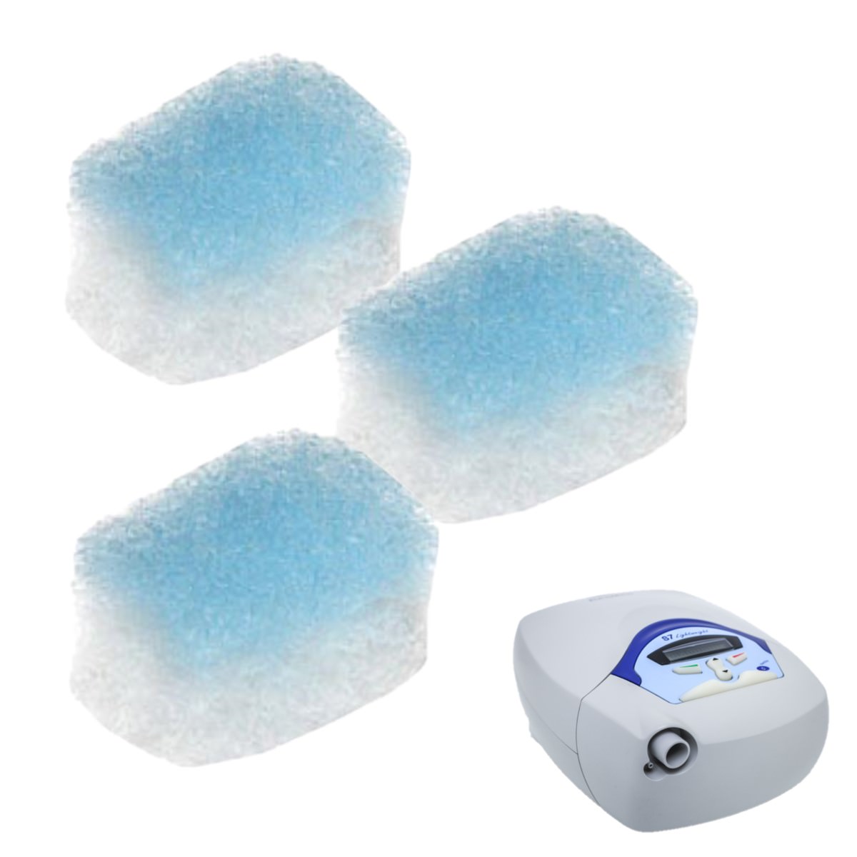 Stock Image of ResMed S7 Series CPAP Elite Filters - 3 Pack