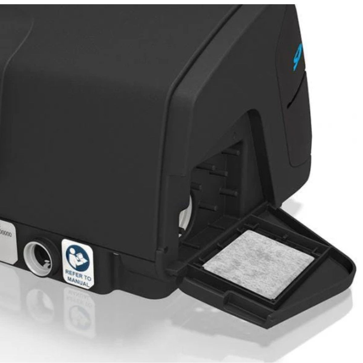 Stock photo of ResMed Hypo-Allergenic filters for AirSense CPAP or AirCurve VPAP in machine