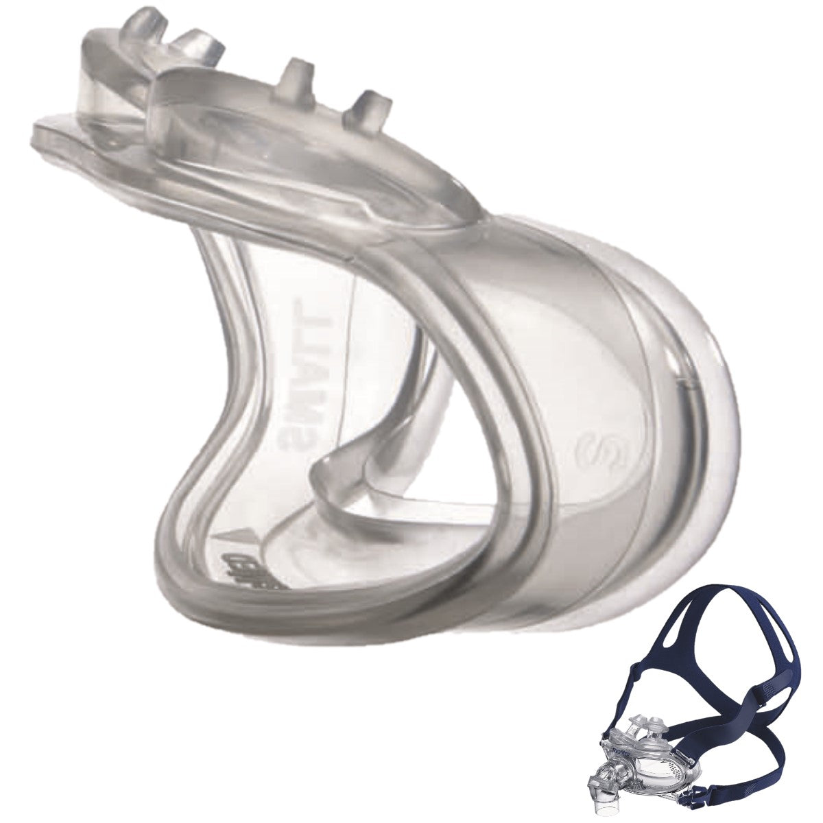 Stock photo of ResMed Mirage Liberty CPAP mask mouth cushion