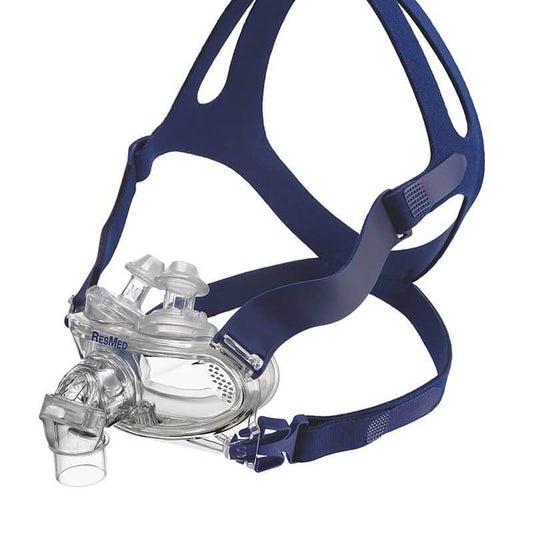 Stock photo of ResMed Mirage Liberty full face CPAP mask lower clips