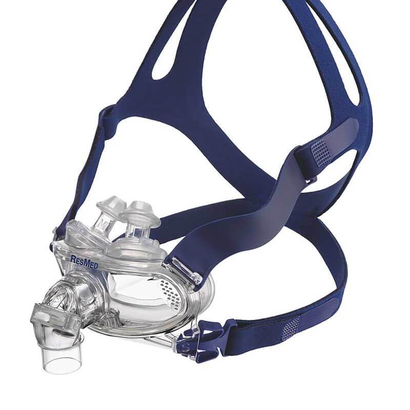 Stock photo of ResMed Mirage Liberty full face CPAP mask lower clips