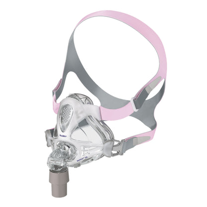 Stock photo of ResMed Quattro FX for her full face CPAP mask with headgear