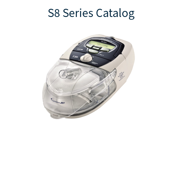 Stock Image of ResMed S8 Series CPAP Machine Product Catalog Hero