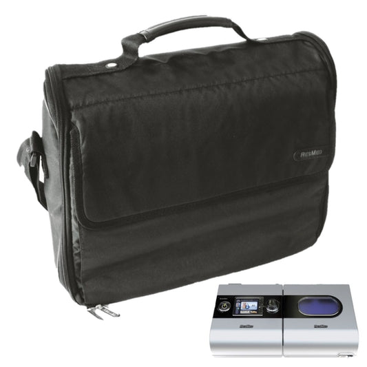 Stock photo of ResMed S9 Series CPAP machine travel bag